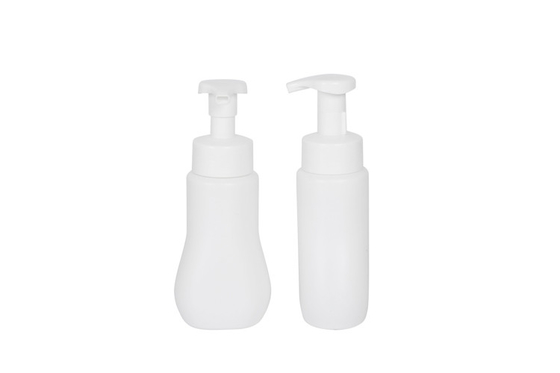 230ml HDPE Hair Shampoo Foam Pump Bottle Wave Shape Empty Packaging Bottle UKF13