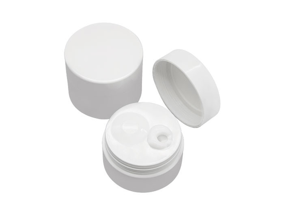 White PP 30g 50g Airless Pump Cream Jar Od 64mm Cosmetic Vacuum Packaging