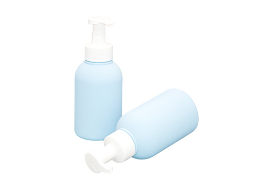 Blue Packaging Material Pe Foam Pump Bottle 500ml For Hand Sanitizer