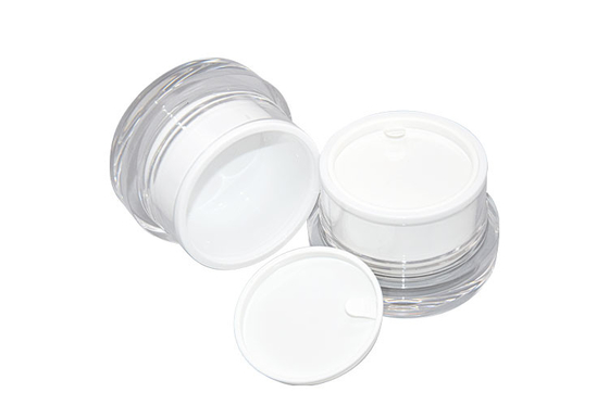 Recyclable Material Face Cream Jar Full Electroplating Process 50g