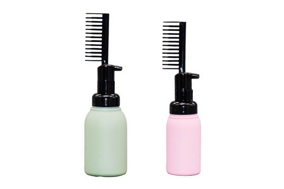 50ml 100ml Foam Pump Bottle Comb Applicator For Salon Hair Coloring Dyeing