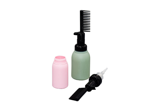 50ml 100ml Foam Pump Bottle Comb Applicator For Salon Hair Coloring Dyeing