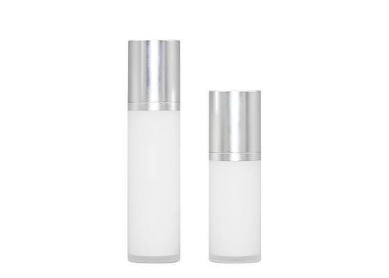 Color Custom Acrylic PP Plastic Airless Pump Bottles 15ml 30ml Capacity