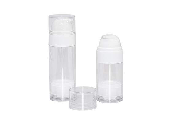 UKA69 All Plastic Airless Bottle Clear PET Plastic Pump Bottles 50ml 80ml For Hair Care