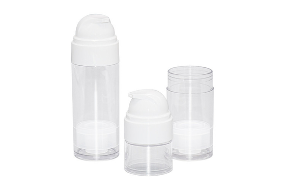 UKA69 All Plastic Airless Bottle Clear PET Plastic Pump Bottles 50ml 80ml For Hair Care