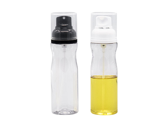 Food Grade PET Oil Spray Bottle Dispenser For BBQ Salad Baking 250ml